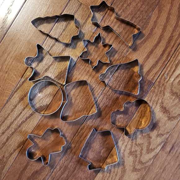 Christmas cookie cutter set, metal, set of 10, new - Picture 1 of 1